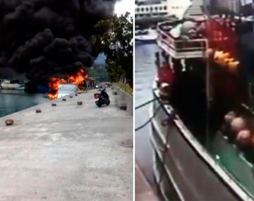 El barco explotó por una pérdida de gas