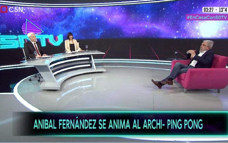 Las mejores frases de Aníbal Fernández en Sobredosis de TV