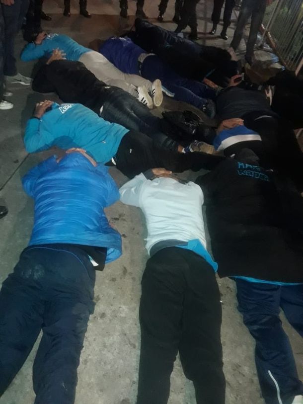 Detuvieron a 80 barrabravas de Racing tras el partido ante Sarmiento de Chaco