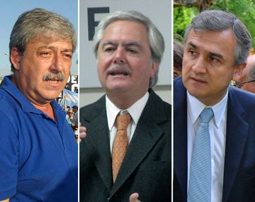 Eduardo Buzzi, Federico Pinedo y Gerardo Morales