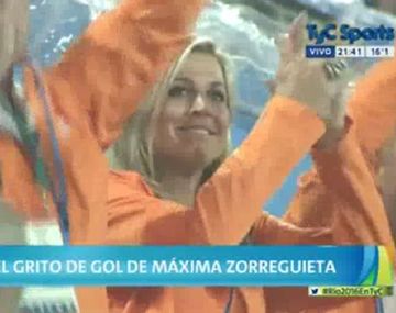 VIDEO: Mirá a la argentina Máxima Zorreguieta hinchando por Holanda
