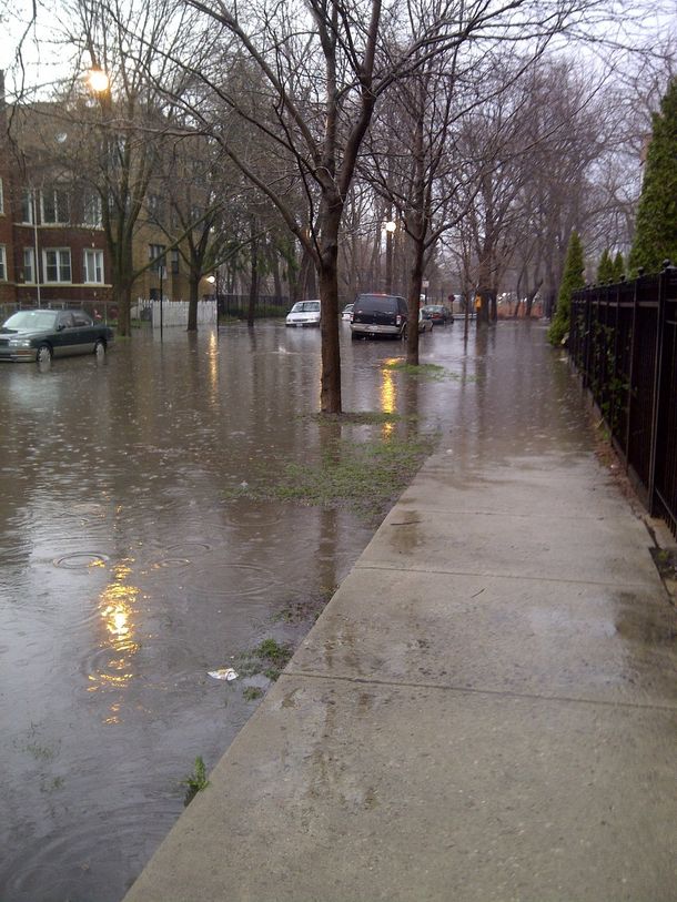 Lo que faltaba: una tormenta azota a Chicago