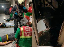 Un ascensor cayó desde un séptimo piso en Las Cañitas y nueve jóvenes quedaron atrapados