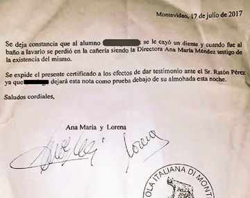 Una maestra le escribió una carta al Ratón Pérez