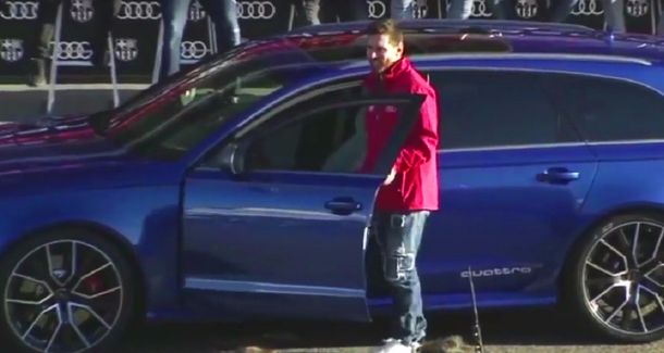 El rosarino se sube a su flamante regalito