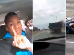 Un conductor transmitió por Facebook su propio accidente. Un conductor transmitió por Facebook su propio accidente.