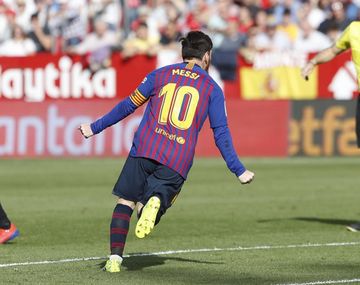 Lionel Messi fue la gran figura del triunfo de Barcelona frente a Sevilla