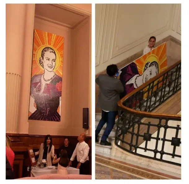 Qué pasó con el cuadro de Evita del Senado