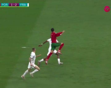 Portugal- Francia: el gran salto de Cristiano Ronaldo que casi termina en gol
