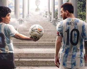 El sentido homenaje de Messi a Maradona en el aniversario de su muerte