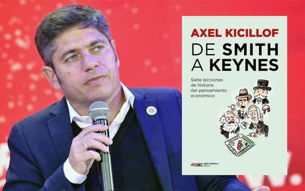 Axel Kicillof y su nuevo libro.