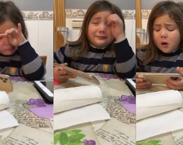 Desgarrador: la hija de un goleador argentino se quiebra por la lesión de su papá