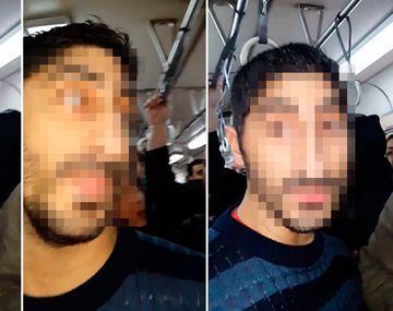 VIDEO: Escracharon a un depravado que viajaba con la bragueta baja en el tren Roca