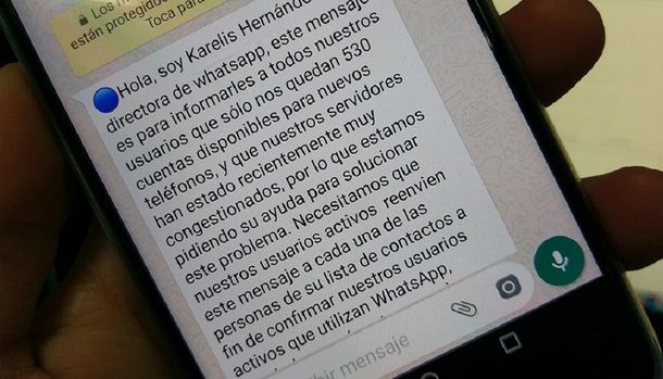 Piden no reenviar por WhatsApp un falso mensaje de Karelis Hernández
