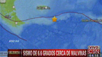 se registro un sismo de 6,6 grados cerca de las islas malvinas se registro un sismo de 6,6 grados cerca de las islas malvinas