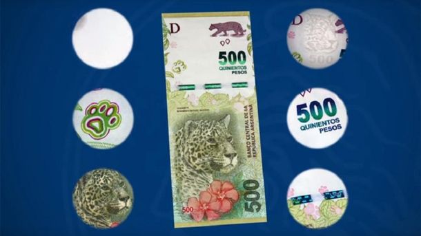 Que no te metan el yaguareté: ¿cuáles son las medidas de seguridad del billete de $500?