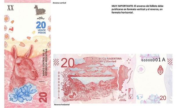 Comenzó a circular el nuevo billete de 20 pesos