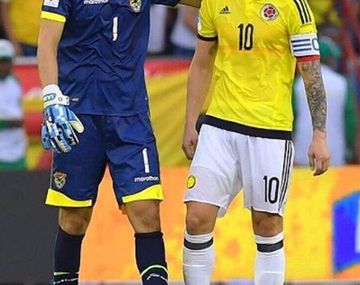 El boliviano junto a James Rodríguez