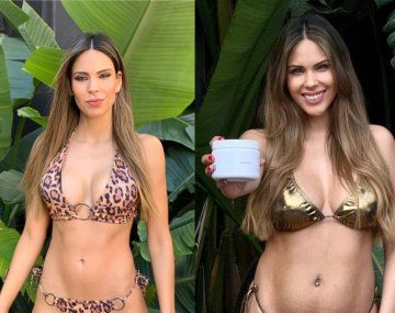 Barby Franco posó en bikini para comparar el antes y el después a dos meses del parto