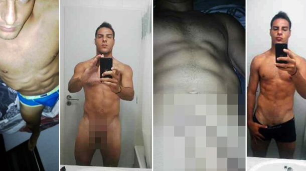 Filtran fotos de Leandro Desábato totalmente desnudo
