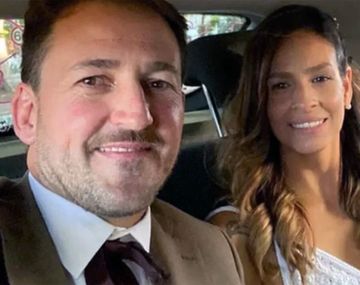 Julieta Silva y su marido, quien la denunció.