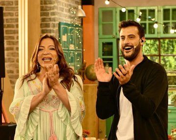 Lizy Tagliani y Diego Leuco en La Peña de Morfi (Telefe)