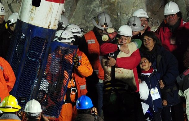 Mineros rescatados