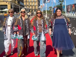 las malvinas son argentinas: actrices argentinas sorprendieron en san sebastian