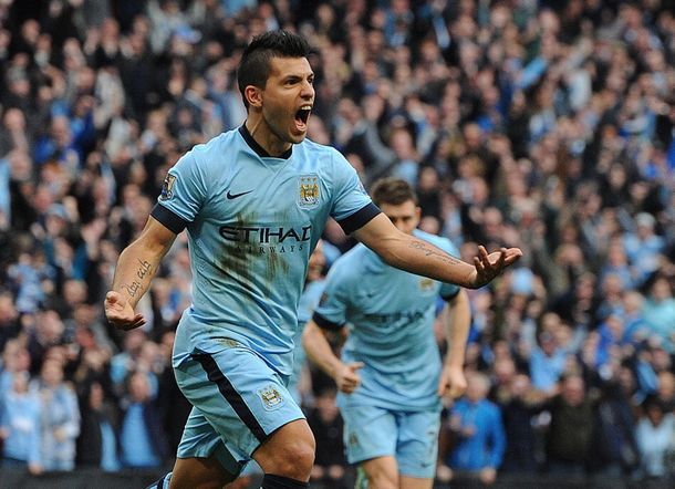Con gol de Agüero, el City venció al United en el clásico de Manchester