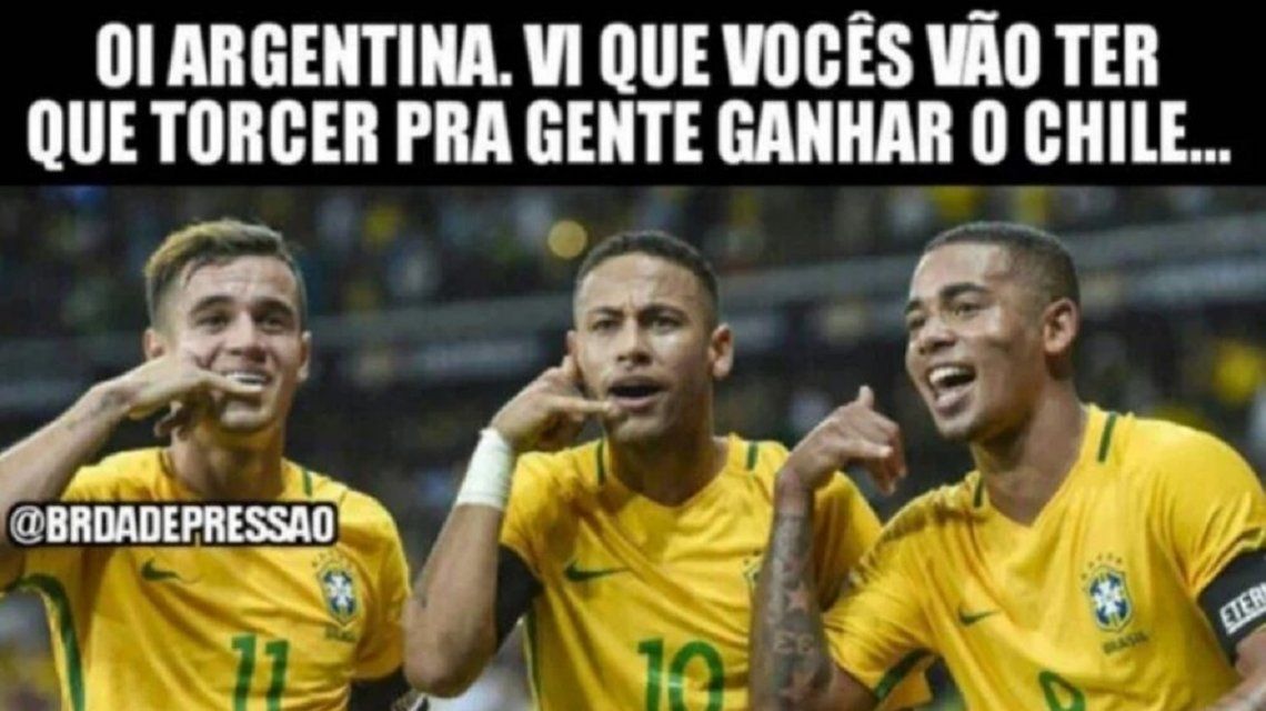 En Brasil quieren a Argentina afuera del Mundial y salieron los memes