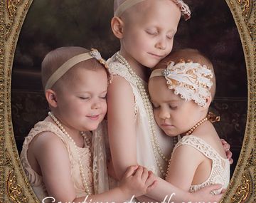 Una foto de tres nenas que superaron el cáncer ahora es un viral esperanzador