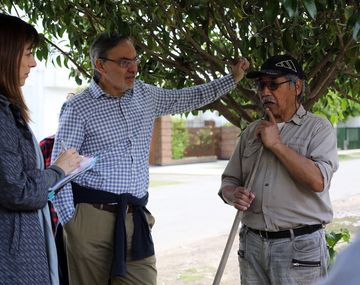 Secretario de Energía, Gustavo Lopetegui, en un timbreo
