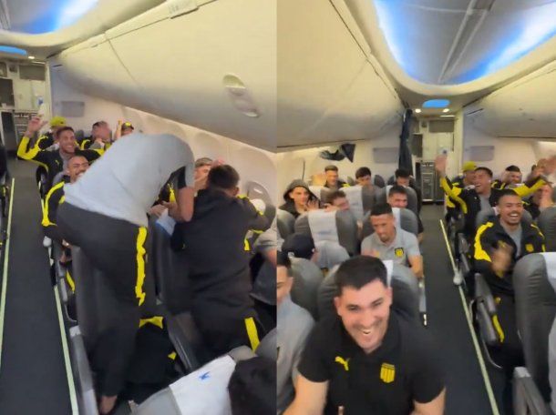 Video: la crítica de Aerolíneas Argentinas a jugadores de Peñarol por su comportamiento en un avión