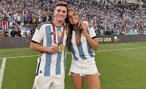 Quién es la novia de Julián Álvarez