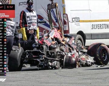 El violento choque con Hamilton que sacó de pista a Verstappen