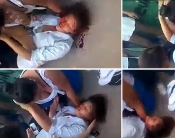 Brutal pelea: una alumna quedó desfigurada