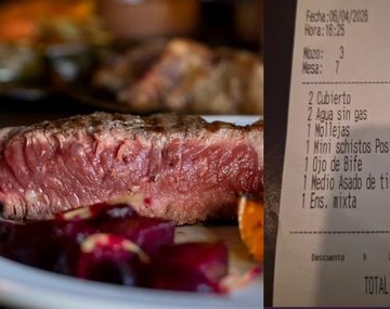 Ticket viral: qué comió una pareja fue a una parrilla, les hicieron 20% de descuento y pagó $299.200