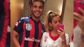 la foto contra la violencia de un jugador del ciclon y la hija de un idolo del globo