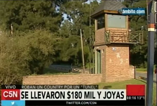 Asalto topo a un country: cavaron un túnel y robaron casi $200 mil y joyas