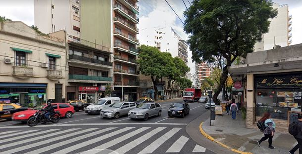 La zona donde se arroj&oacute; la joven del taxi en movimiento (Google Maps)