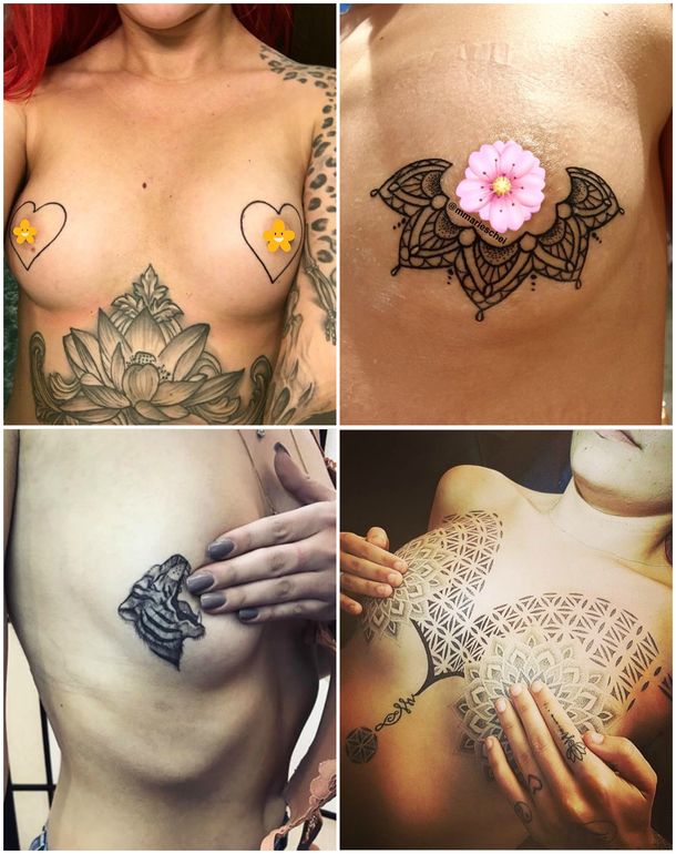Tatuajes en los pechos