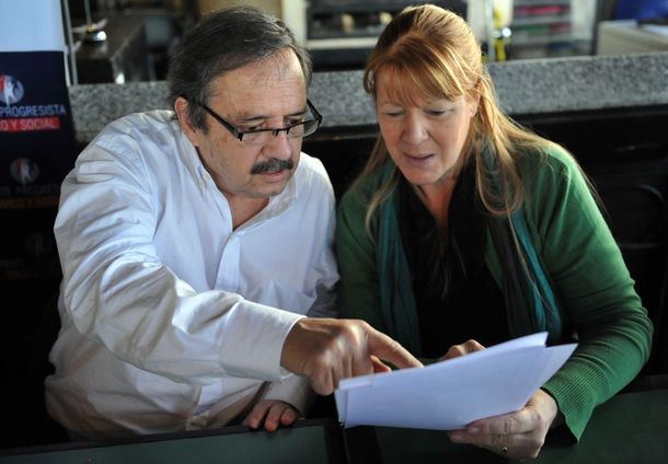 Ricardo Alfonsín y Margarita Stolbizer