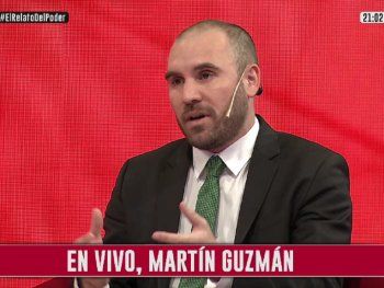 El ministro de Economía, Martín Guzmán, en C5N.&nbsp;