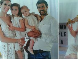 El bautismo de Chechu Bonelli y Darío Cvitanich El bautismo de Chechu Bonelli y Darío Cvitanich