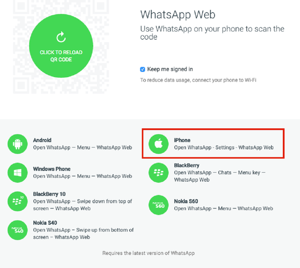 WhatsApp Web para iPhone comenzará a estar disponible