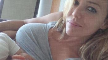 la tierna foto de evangelina anderson con su beba la tierna foto de evangelina anderson con su beba