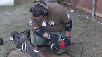 usan amoladora para rescatar a un gato usan amoladora para rescatar a un gato