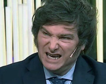 Javier Milei enojado