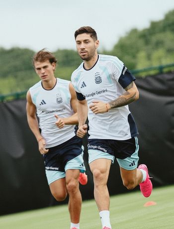 Scaloni suma buenas noticias: Paz, Molina y Montiel volvieron a entrenarse con el grupo
