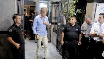 Sergio Marchi saliendo de Agremiados Sergio Marchi saliendo de Agremiados